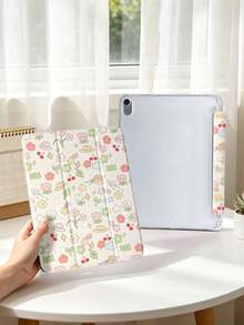 1 件米色花卉仙子卡通彩绘平板电脑保护套，兼容 iPad Mini 4/Mini 5/Mini 6/Mini 7/Air/Air 2/9.7/10.2/10.5/Air 4/Air 5/10.9/Pro 11 英寸/第十代/Air 11 英寸 (M2)-2024/Pro 11 英寸 (M4)-2024/Air 11 英寸 (M3) 2025/(A16) 11 英寸第十一代 2025/Air 8 (M4)2026 (11 英寸)，Galaxy Tab A8 10.5 英寸 2022。包含笔槽、三折支架、TPU 软边保护、磁吸式睡眠/唤醒功能，简约/创意/趣味/个性化设计。 - 彩色 - 查看 4