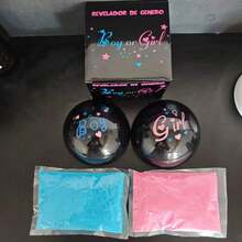 1套頂級趣味性別揭曉美式足球派對道具，一場關於愛的足球賽，捕捉性別揭曉的浪漫時刻，在綠色球場揭曉新成員的到來 - 多色2 - 查看 14