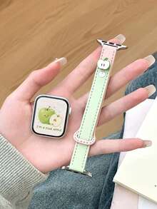 1条纤薄表带，兼容 42mm、38mm、40mm、41mm、44mm、45mm、46mm、49mm，时尚智能手表替换表带，适用于Series Ultra2、Ultra SE2、SE 11、10、9、8、7、6、5、4、3、2、1，女士款，可作为学生返校礼物 - 彩色 - 查看 4