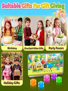 Transparent Magnetic Building Blocks Set, Portable Light-Up Workshop, Suitable For Children 3+ Years Old, Build Translucent Castles Anywhere - Multicolor - View 6