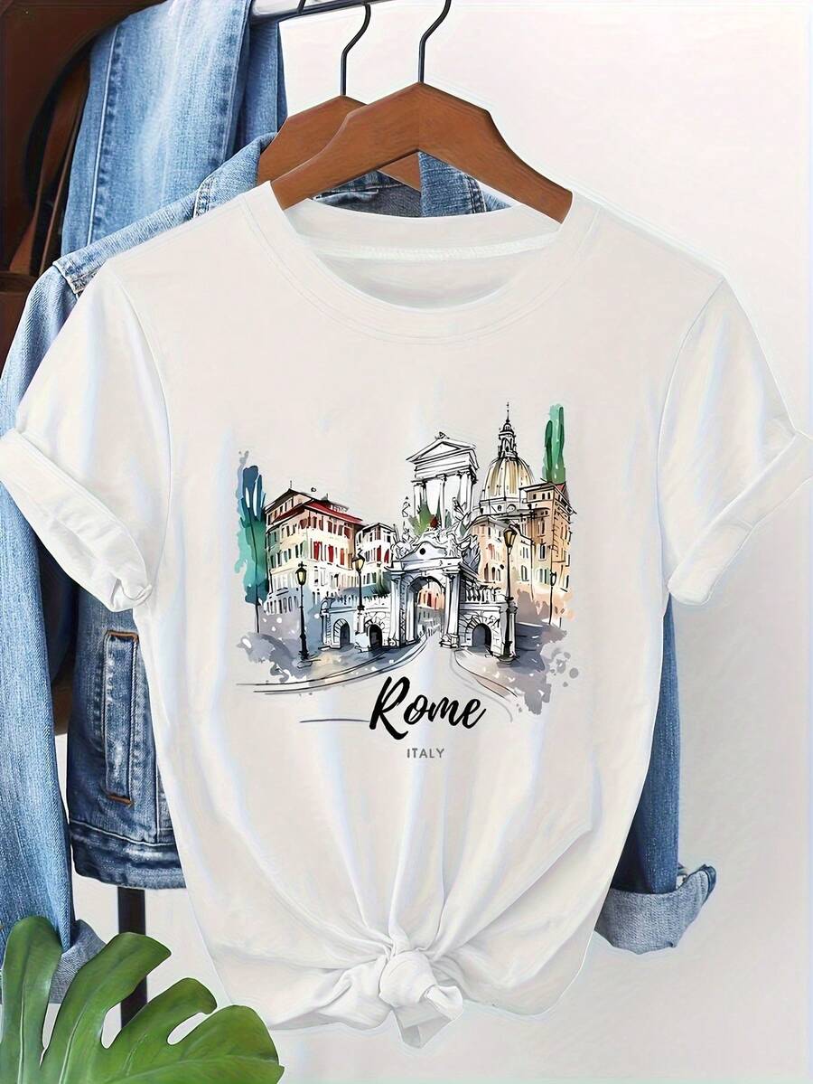 Women T-Shirts - [White] - View 1
