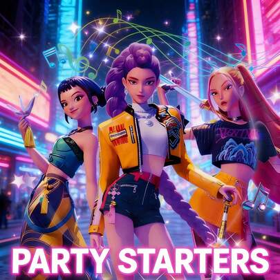 Hasbro 10-Pack 7-Inch Stylish Cartoon Character Party Paper Plates, K-Pop Idol & Anime Disposable Paper Plates, Creative Tableware For Festive Events, Ideal Gifts For Music And Anime Enthusiasts