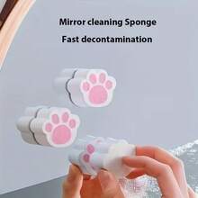 1 Set Multi-Functional Mirror Cleaning Sponge, High Density Soft Sponge With Quick Cleaning Design, Reusable Mirror And Glass Wiper, Suitable For Bathroom Mirror, Window, Glass Table And Car Mirror, Portable Cleaning Tool For Home, Bathroom, Kitchen And Car, Mirror Cleaner, Glass Cleaning Sponge, Mirror Wiper, Cleaning Sponge, Household Cleaning Supplies - Multiple Styles - View 6