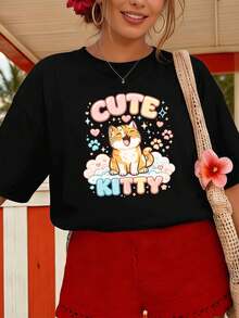 Women T-Shirts - Black - View 1