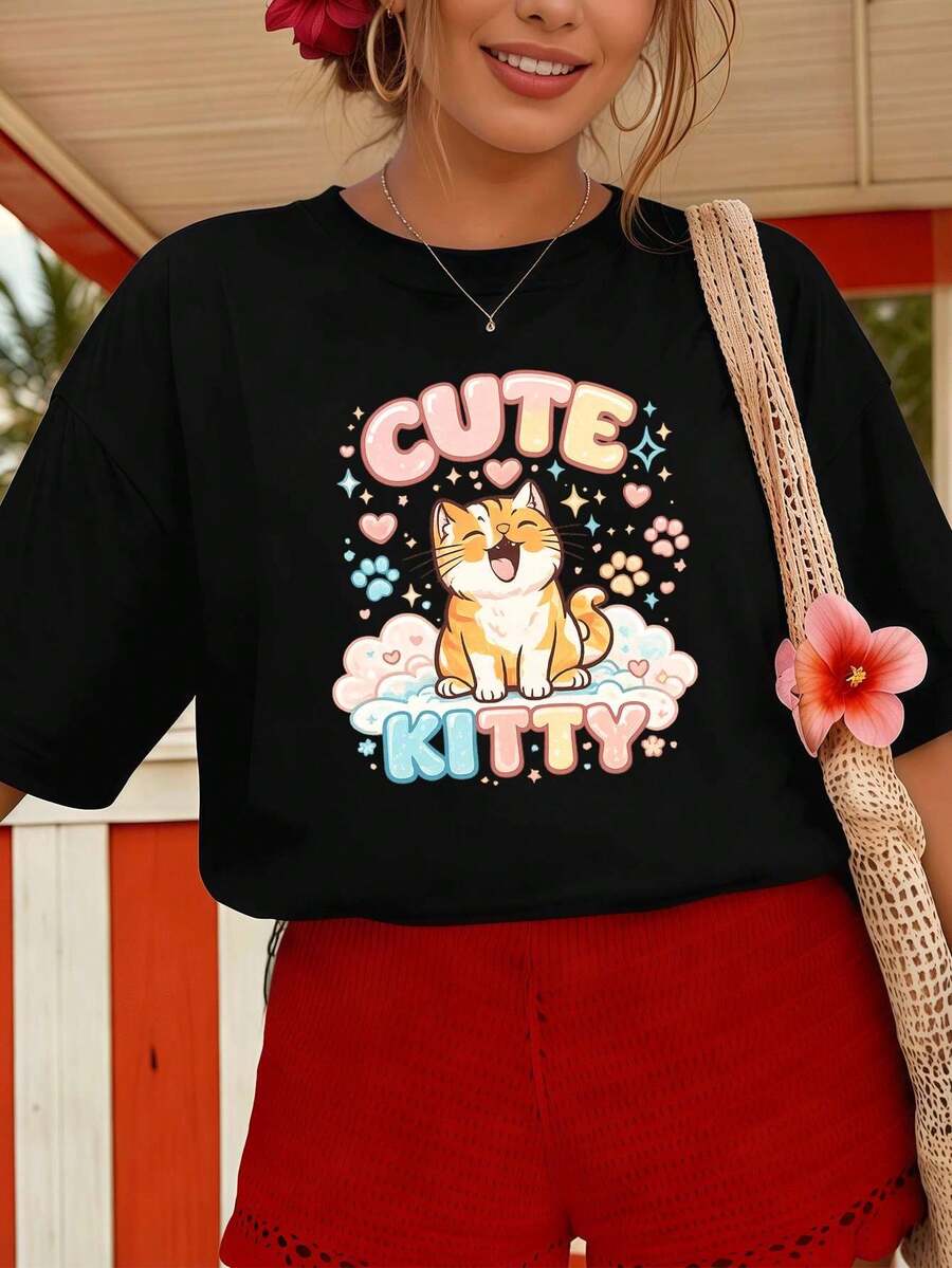 Women T-Shirts - Black - View 1