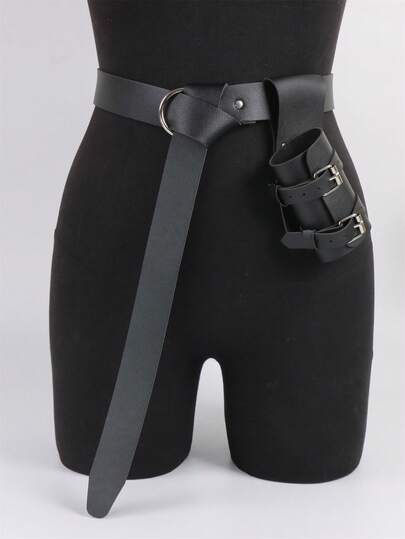 2 szt. średniowieczny pas do miecza z żabą, pas wikingów, kabura na miecz z pirackimi akcesoriami, renesansowe akcesoria pasujące do pasa rycerskiego