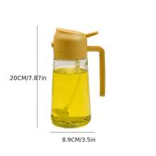1 cái - Bình xịt dầu ô liu, bình xịt nấu ăn 2 trong 1, chai nhựa đựng dầu và giấm dung tích 15.216oz/450ml, 20.288oz/600ml, bình xịt dầu và giấm dùng trong nhà bếp, trộn salad, chiên rán, nướng. - Xem 14