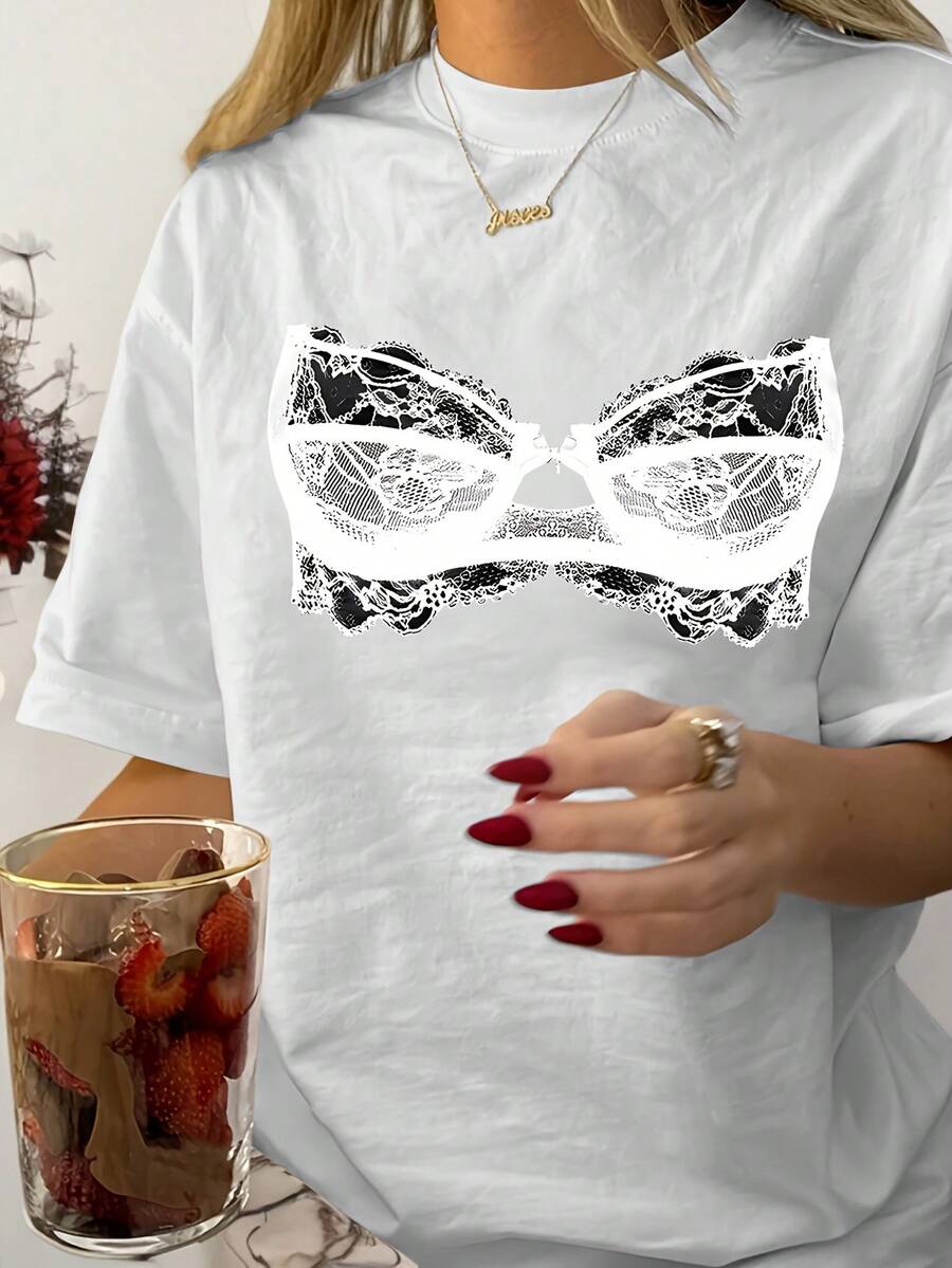 Women T-Shirts - [White] - View 1