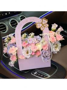 5件套鲜花礼品袋、鲜花包装盒、母亲节花束盒、鲜花手提袋、DIY花束包装袋、鲜花袋、鲜花包装袋、礼品袋、婚礼用品、派对用品 - 查看 3