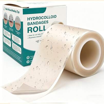 Băng gạc chăm sóc vết thương hydrogel 5*100cm - Kích thước tùy chỉnh, miếng dán hydrogel cỡ lớn có keo tự dính, siêu thấm hút, linh hoạt và không thấm nước, vật dụng thiết yếu cho bộ sơ cứu.