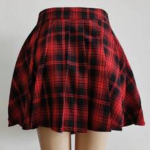 Womens Harajuku Punk Irregular Pleated Skater Skirt Asymmetric Cutout High Waist Hop Clubwear Gothic Harajuku Skirt - 92132-3 - 查看 4