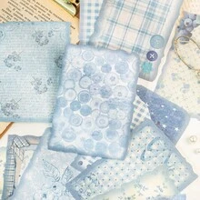 30pcs Vintage Plaid Pattern Papers, Floral & Fruit Retro Faded Decoration Materials, Suitable For Various DIY Scrapbooking, Journaling, Holiday Decorations, Scrapbook Supplies - A - View 5