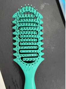 Cepillo de masaje del cuero cabelludo hueco, adecuado para todo tipo de cabello, reduce el tirón y la rotura del cabello, ideal para el hogar, el salón y los viajes, un gran regalo para el cuidado del cabello de las mujeres - multicolor - Ver 12