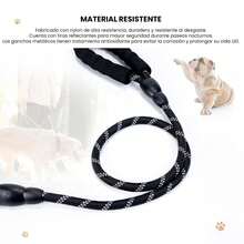 UNA MASCOTA 3-In-1 Adjustable Dog Leash – Durable And Extendable - Hot Pink - View 3