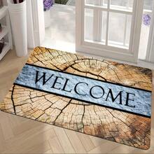 1-Piece Entrance Doormat With A Welcome Pattern, Polyester Non-Slip - (4) - View 9