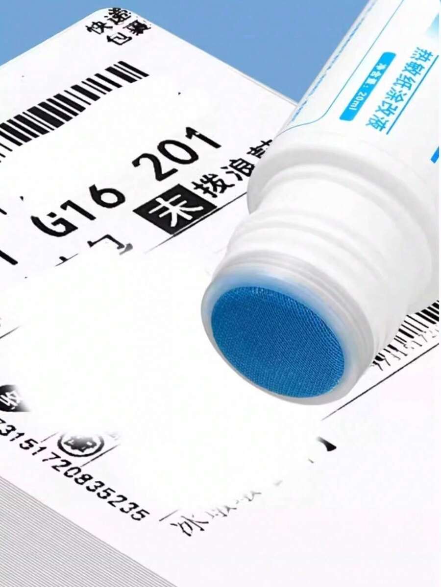 3件/1件 熱感紙修正液,快遞單資訊擦除筆,隱私遮蓋標記筆,快遞印章清除劑,返校季 - 圓形 - 查看 1