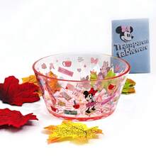 Disney 1件迪士尼卡通米妮AS塑料透明盘，透明水果碗，透明沙拉碗，精致耐用的餐具，适合家庭聚餐和生日派对送礼。 - 彩色 - 查看 9