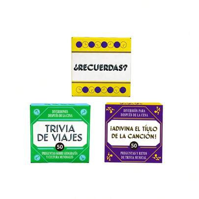 Spanish Conversation Card Game : Nostalgic Questions, Travel Trivia & Music Quiz. Fun Social Gathering Activity For Friends & Family. Perfect For Game Nights & Unique Host Gift Idea