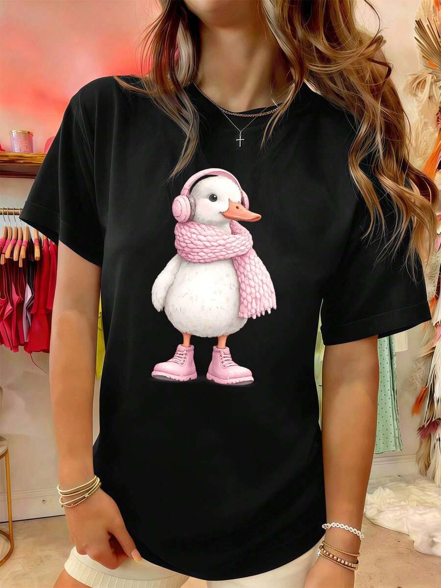 Women T-Shirts - Black - View 1