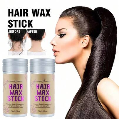 2 thỏi sáp vuốt tóc đa năng | Giữ nếp chắc chắn, bóng tự nhiên | Không nhờn dính, dễ gội sạch | Thích hợp sử dụng hàng ngày, khi đi du lịch và dặm lại kiểu tóc, phù hợp với mọi loại tóc bao gồm tóc xoăn, tóc thẳng và tóc gợn sóng | Hiệu ứng trang điểm tự nhiên, dễ dàng tạo kiểu tóc gọn gàng với độ giữ nếp lâu dài | Cần thiết cho trang điểm Giáng sinh/Halloween
