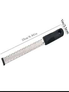 1pc Multi-Function Grater, Stainless Steel Lemon Zester With Non-Slip Handle, Suitable For Grating Vegetables And Fruits - Multicolor - View 8
