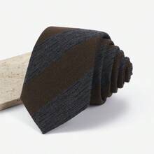 1 chiếc cà vạt nam thủ công, chống nhăn, không cần ủi, kẻ sọc và chấm bi, rộng 7cm, chất lượng cao, thích hợp cho công sở, đám cưới, phù rể, đi làm. - Nhiều màu - Xem 10