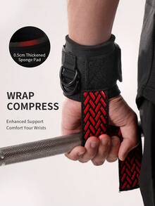 GOUNOD Wrist Straps For Weight Lifting - Lifting Straps For Weightlifting, Gym Wrist Wraps With High-Density Materials For Strength Training, Bodybuilding & Deadlifting. - Multicolor - View 3
