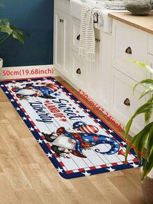 1pc Red White Blue Star Stripe & Cute Energy Pattern Doormat, Living Room Rug, Bedroom Small Rug, Kitchen Rug, Bathroom Mat, Striped Rug, Suitable For Living Room, Dining Room, Kitchen, Sink Area, Indoor Entrance Decor, Perfect For Parties, Holidays, Gatherings, Gifts, Dinner Parties, Rug, Doormat, Kitchen Mat, Area Rug, Kitchen Supplies, Kitchen Decor, Kitchen Pad, Kitchen Floor Mat, Kitchen Set, Foam Mat - Elf Mat - View 15