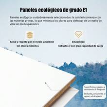 Mesa de Recepción Minimalista con Cajones con Cerradura, Mostrador de Caja Diseño Moderno y Práctico - Multicolor - Ver 10