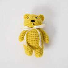 Knitted Bear Figurine, Photography Prop, Styling Accessory - Multicolor - View 15