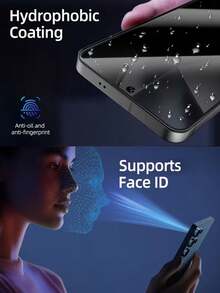 适用于三星 Galaxy S26 Ultra/S25 Ultra/S24 Ultra/S26/S25/S24/S23/S22/S21/S20/FE/Plus/S25 Edge/S23+/S22+ 的超高清钢化玻璃屏幕保护膜，两片装。9H 硬度，全覆盖，支持指纹解锁，防刮耐磨。高清透明，防指纹防油，触感顺滑。这款钢化玻璃屏幕保护膜是理想的手机配件，兼容各种手机壳。母亲节的完美礼物。 - 無色 - 查看 6
