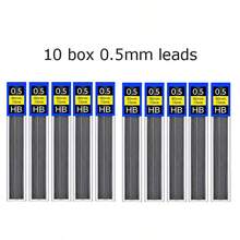 10 Boxes/Packs, Each Containing 0.3/0.5/0.7/0.9/1.3mm HB Pencil Leads. Supplementary Items For Mechanical/Automatic Pencil Replacements. Supply Of Lead Wires For Stationery. Suitable For Fine Writing Tasks Such As Writing, Drawing And Sketching. - Multicolor - View 7