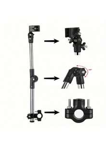 A Multipurpose Umbrella Holder, Designed For Wheelchair, Bicycle And Outdoor Fishing, Provides Sun Protection. It Features 360-Degree Adjustable And Foldable Design For Easy Storage And Compact Portability. - Multicolor - View 7