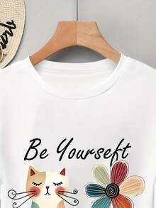 Women T-Shirts - [White] - View 5