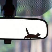 Bộ 1/3 miếng dán hình mèo cho xe hơi, decal dán dễ thương có thể thu gọn, chất liệu vinyl chống thấm nước và chống nắng, thích hợp dán cửa kính sau, cửa kính bên, cửa xe, gương chiếu hậu. - Hình dán xe hình mèo - Xem 3
