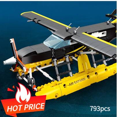 Bộ lắp ráp máy bay Cessna 208 cỡ lớn – Sải cánh 51,2cm/20,16inch của Air Safaris N754-F, đồ chơi lắp ráp đa cấu trúc cỡ lớn dành cho người lớn và nhà sưu tập.