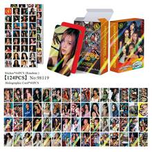 124pcs KATSEYE Holographic Glitter Cards, K-POP Star Peripheral LOMO Collectible Cards - Multicolor - View 10