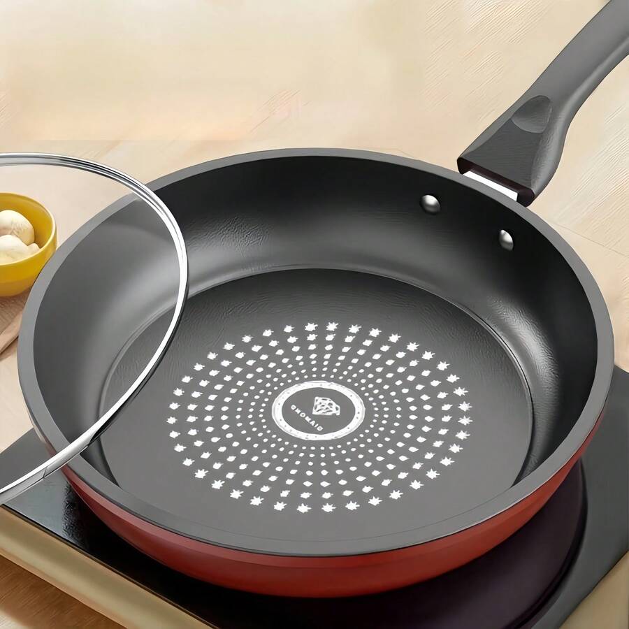 Cast Iron Uncoated Frying Pan, Suitable For Induction Cooktop, Universal Lightweight Smokeless Frying Pan For Searing Steak, Pancakes, Breakfast Cooking On Gas Stove And Flat Cooktop