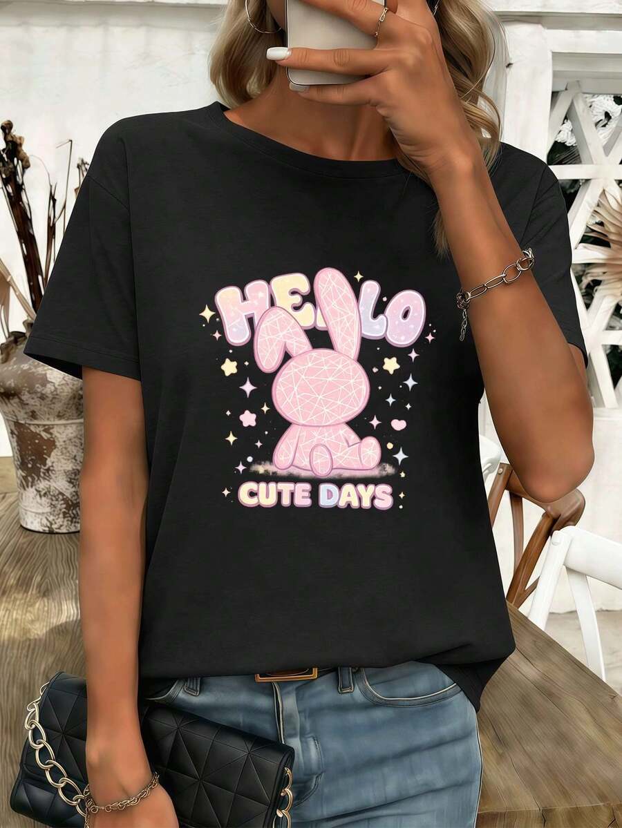 Women T-Shirts - Black - View 1
