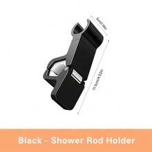 1pc Bathroom Drill-Free Adjustable Shower Caddy Rack, Removable & Universal Holder, ABS Material, New Year New Product, Valentine's Day Gift - A - View 7