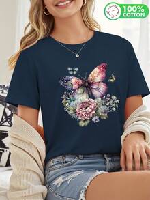 Women T-Shirts - [White] - View 5