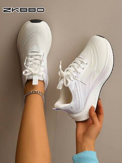 Women's Running Shoes, Lightweight & Comfortable Outdoor Exercise Sports Shoes, Suitable For All Seasons Fitness & Casual Wear
