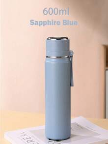 Stainless Steel Vacuum Insulated Water Bottle, Double Wall, Convenient Carrying Strap, One-Touch Open Lid, Suitable For Hot/Cold Water, Milk, Beverages, For Men, Women, Students, Outdoor, Home, Office Use - Multicolor - View 19