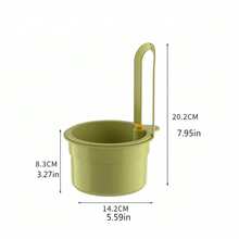1pc Hands-Free Pressure Drainage Basket, Food Waste Filter Basket, Hanging Sink Drainage Basket, One-Touch Pressure Drainage Basket, Kitchen Plant Rack, Faucet Drainage Basket, Independent Drainage Basket, Kitchen Storage, Sponge Drainage Basket, Dishcloth Drainage Basket, Soap Drainage Basket - Suitable For Kitchen And Bathroom, Kitchen Supplies, Kitchen Accessories, Kitchen Tools - View 12