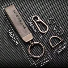 Móc khóa thời trang tối giản sáng tạo, dây đeo cổ tay sành điệu, phụ kiện móc khóa da PU cao cấp phong cách retro. - nhiều màu - Xem 5
