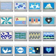 1pc DIY Photo Modular Bracelet, Decorated With Heart, Landscape And Flower Elements, Suitable As Party Gift For Friends/Couples, Suitable For Christmas, New Year, Halloween, Valentine's Day - Multiple Combinations 2 - View 3