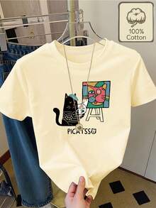 Women T-Shirts - [White] - View 7