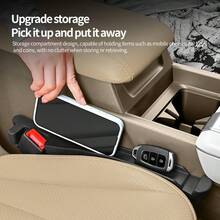 Tira multifuncional para relleno de huecos de asientos de coche, una lista completa de productos de decoración interior para coches, tiras de relleno a prueba de fugas para huecos interiores de coche, cajas de almacenamiento, huecos de asientos, dispositivos antideslizantes, accesorios simples y prácticos para la decoración interior del coche - Paquete de 2 - Ver 4