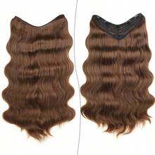 Tóc giả WIGGAGA 22" lấy cảm hứng từ mùa hè | Trang phục ngày lễ cho nữ. Phong cách ngày Valentine & du lịch mùa hè | Tóc nối kẹp xoăn quyến rũ bằng sợi tổng hợp 22" - Màu be - Xem 3
