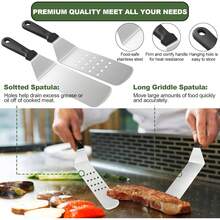 TAIMASI 41Pcs Griddle Accessories Kit, Flat Top Grill Accessories Set For Blackstone And Camp Chef, Grill Spatula Set With Enlarged Spatulas, Basting Cover, Scraper For Outdoor Barbecue - 41pcs - View 5